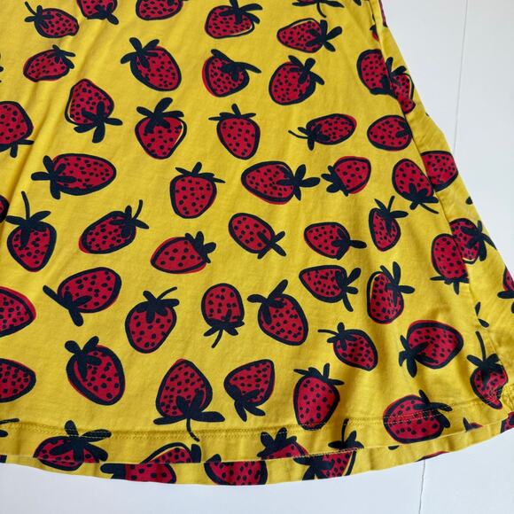 Hanna Andersson Yellow Strawberry Play All Day Dress 6-7 120cm - Picture 4 of 7